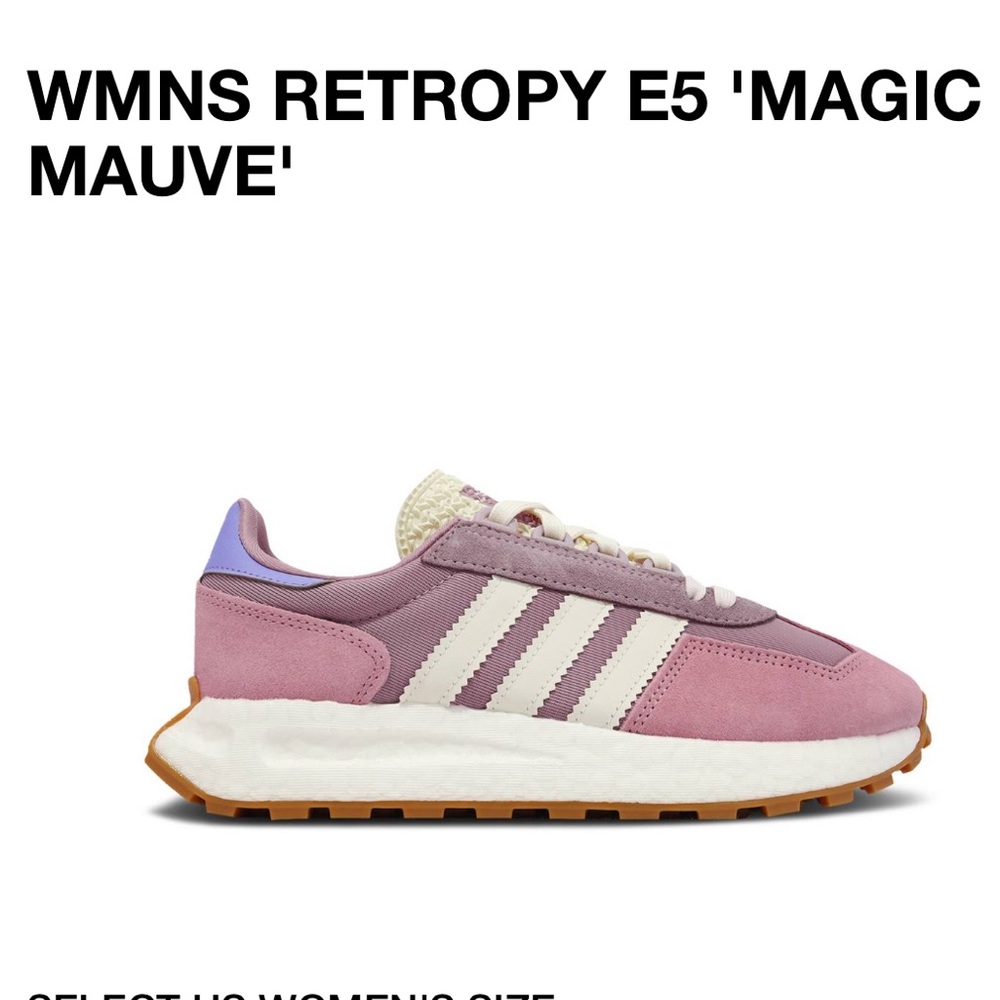 Adidas women’s mauve sneakers